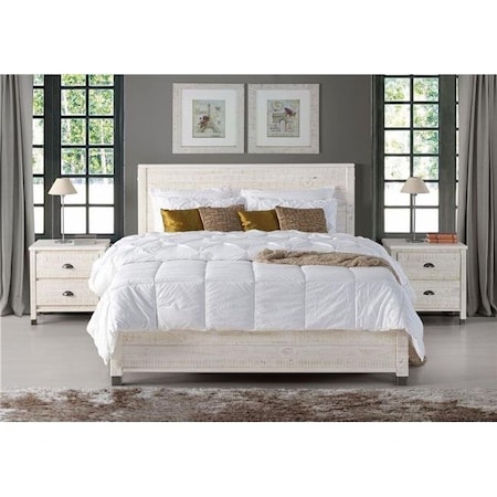 Eco-Flex Furniture Eco-Flex Furniture BJ509 Baja Platform Bed - Full Size - Shabby White BJ509